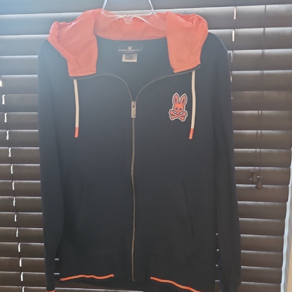 Psycho Bunny Navy and Orange Performance Jacket